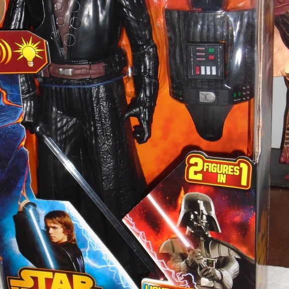 HASBRO, STAR WARS, ANAKIN TO DARTH VADER DOLL/FIGURE, ANIMATED/LIGHTS/SOUND, NEW - Picture 7 of 16